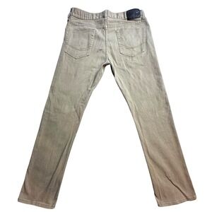 Bullhead Denim Co Slim Straight Jeans Mens 33x32 (34x30) Beige Khaki Denim
